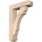 Ekena Millwork Olympic Craftsman Smooth Bracket w/ Offset Brace, Douglas Fir, 5 1/2"W x 20"D x 28"H BKT0604X20X28OLY04SDF - alternate 1